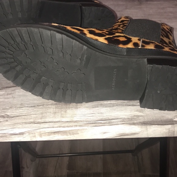 Aerosoles leopard print slip on booties - Picture 6 of 6